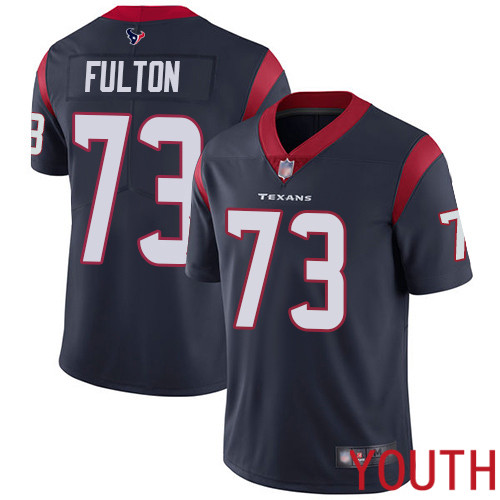 Houston Texans Limited Navy Blue Youth Zach Fulton Home Jersey NFL Football #73 Vapor Untouchable